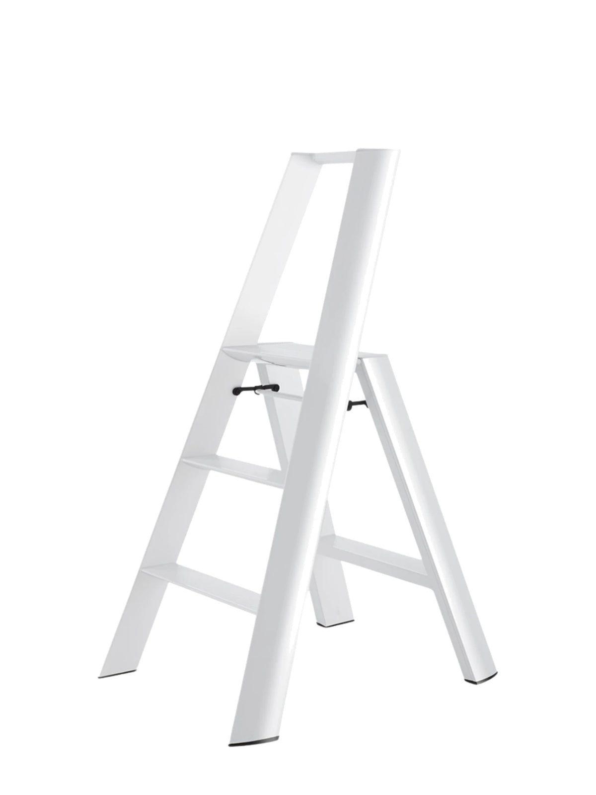 Lucano 3-step ladder wit breed – extra stabiel design opstapje van Hasegawa